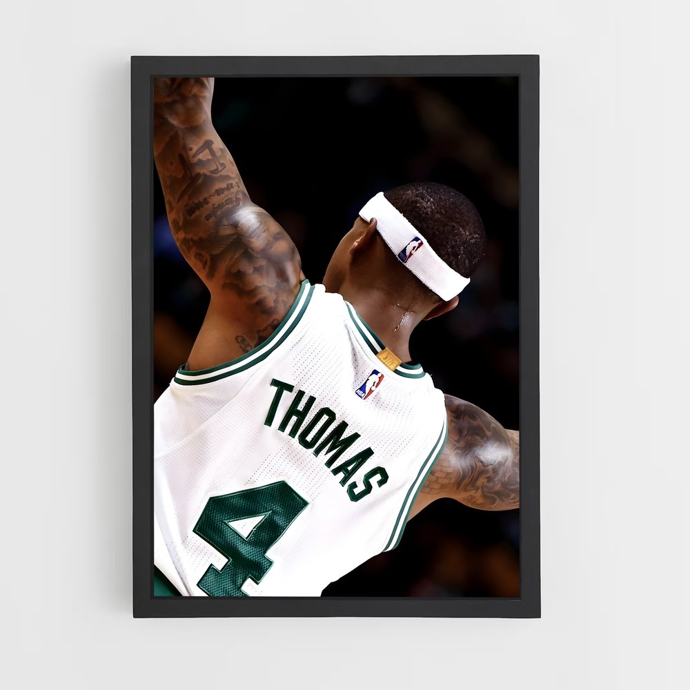 Poster Isiah thomas fougue – affiche Basketball (vue 2)